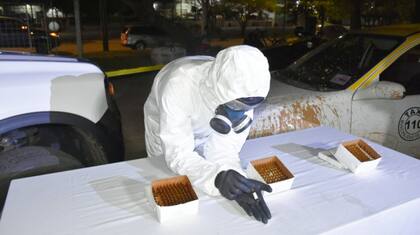 Las ampollas se encontraban dentro de 3 cajas blancas, debajo de su asiento