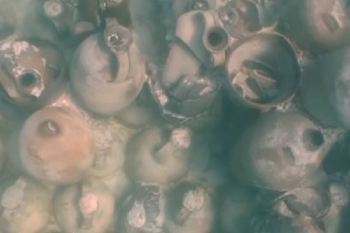 Las ánforas encontradas en el fondo del Mediterráneo