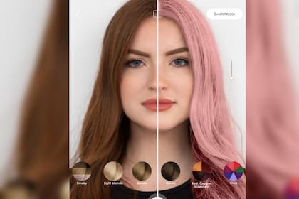 Las app permiten saber cómo quedan los cambios de looks (Captura app)