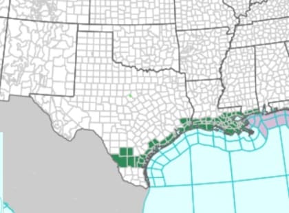 Las áreas de Texas señaladas por el NWS con posibles inundaciones en las próximas horas