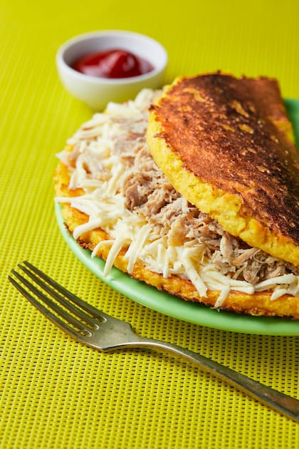 Las arepas son uno de los orgullos de Chacaíto, generosas y bien latinas.