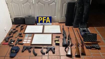Las armas que fueron secuestradas en marzo pasado en la casa de un falso fiscal