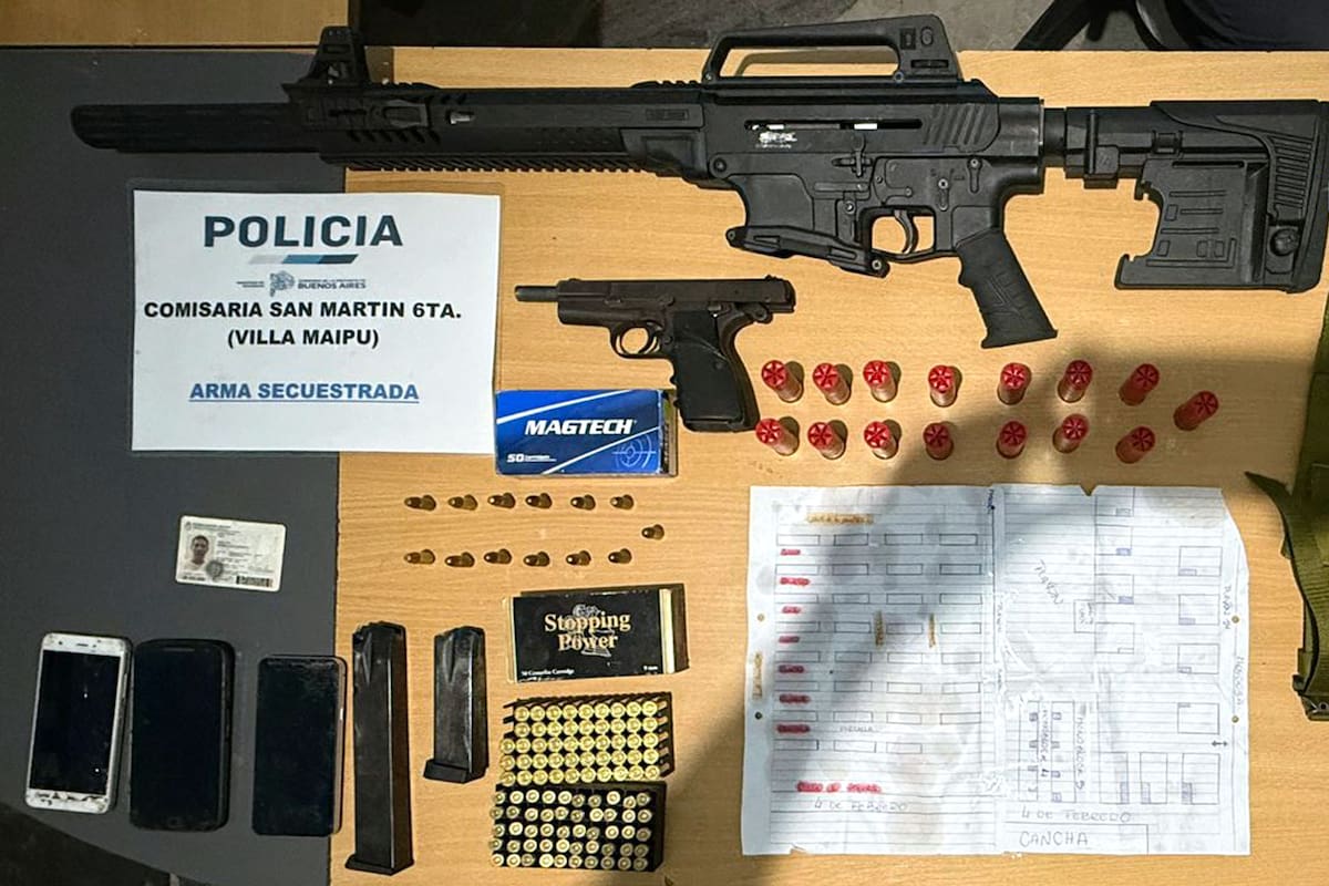 Las armas secuestradas en poder de los supuestos soldados de Alicho