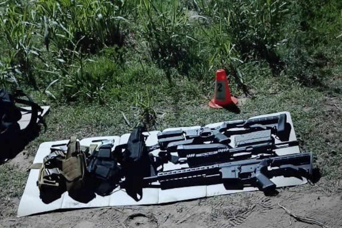 Las armas utilizadas por los sicarios