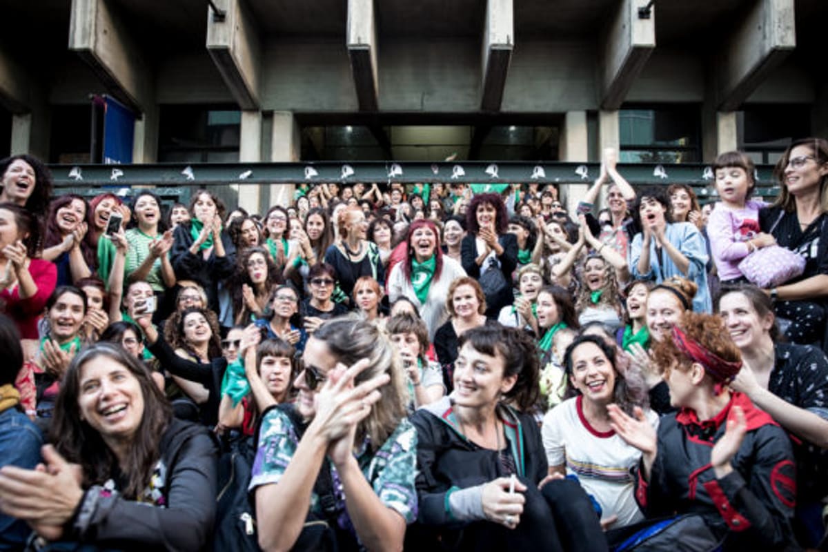 Las artistas se sumaron al colectivo de actrices y escritoras