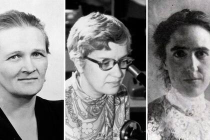 Las astronomas Cecilia Payne-Gaposchkin, Vera Rubin y Henrietta Swan Leavitt