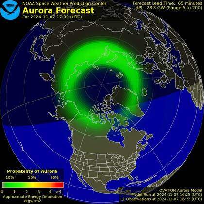 Las auroras boreales son el resultado de la interacción entre partículas solares y el campo magnético de la Tierra