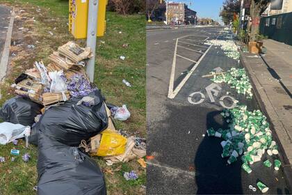 Las autoridades compartieron imágenes de las prácticas sobre vertido de basura en la ciudad