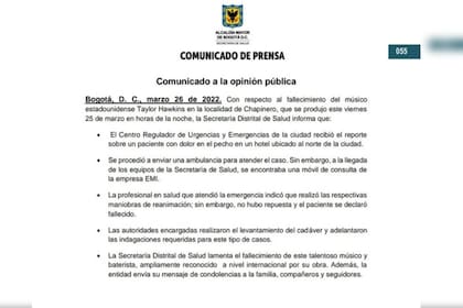 Las autoridades compartieron un comunicado (Foto Twitter @SectorSalud)