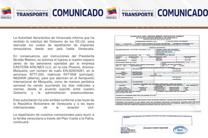 Las autoridades de Venezuela indicaron que la administración de Trump hizo el pedido