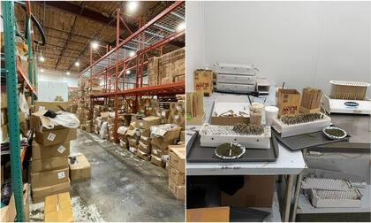 Las autoridades descubrieron un almacén ilegal de marihuana