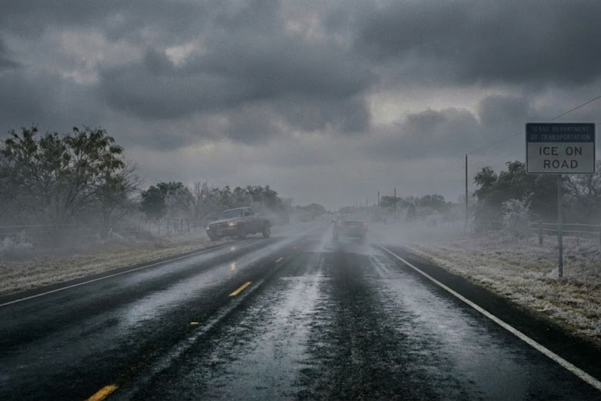 Las autoridades meteorológicas advirtieron que los conductores, especialmente en el área de Dallas–Fort Worth, deberán extremar precauciones