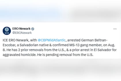 Las autoridades migratorias informaron que el detenido permanece a la espera de su tercera deportación de EE.UU.