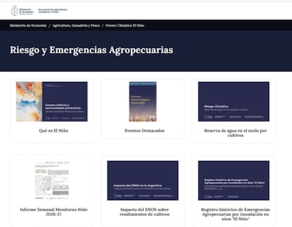 Las autoridades pusieron a disposición el sitio para que los productores puedan seguir la información
