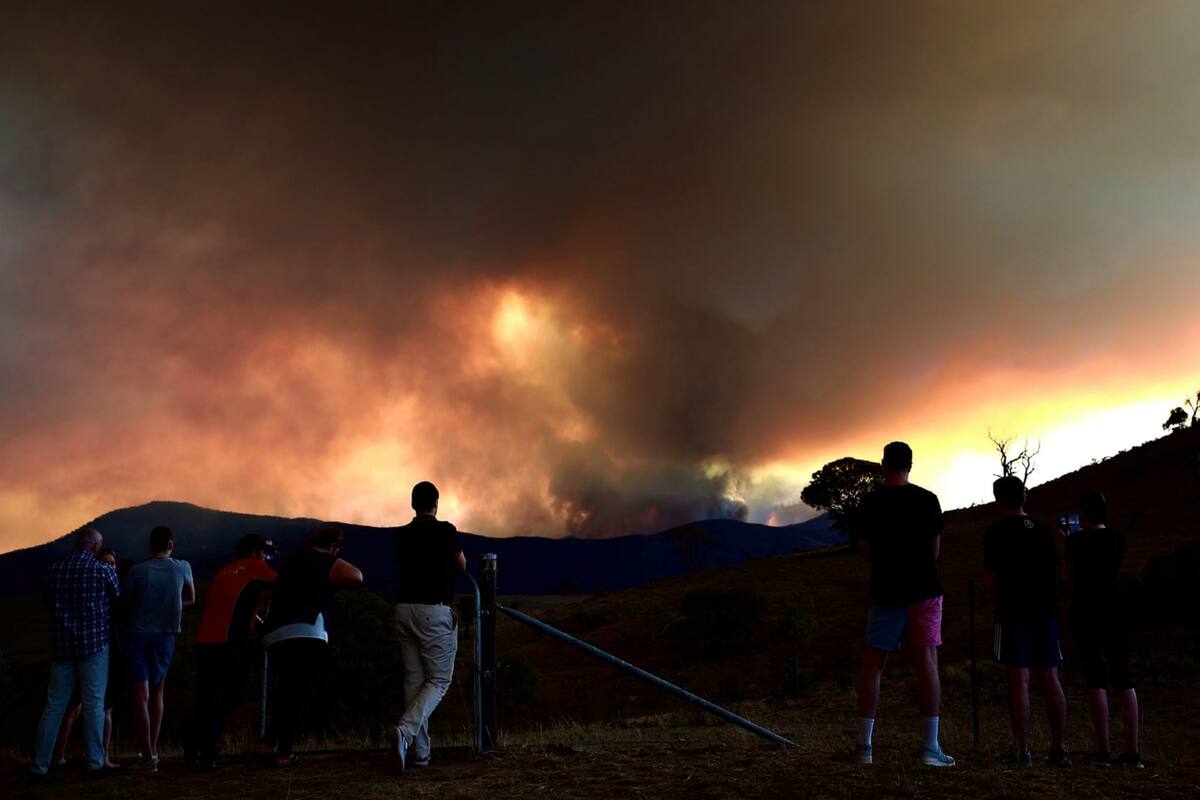 Las autoridades temen que el incendio forestal que se produjo esta semana en el sudeste de Canberra alcance la ciudad