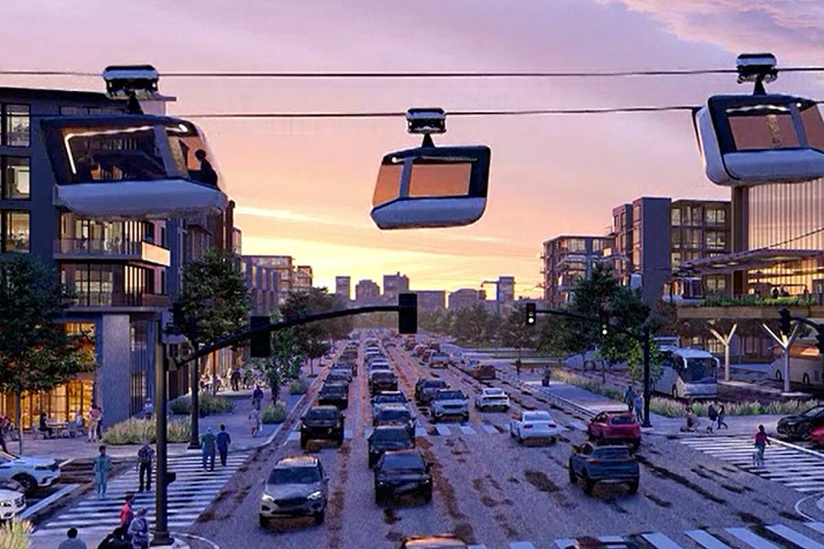 Las autoridades texanas buscan reducir el tráfico vehicular con la instalación de las góndolas aéreas