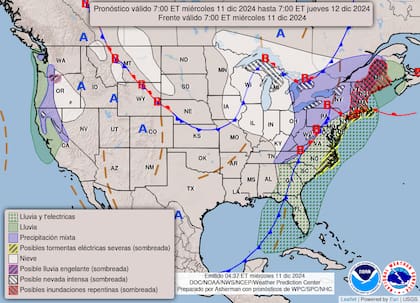 Las bajas temperaturas podrían alcanzar hasta -12 °C durante la noche en Illinois