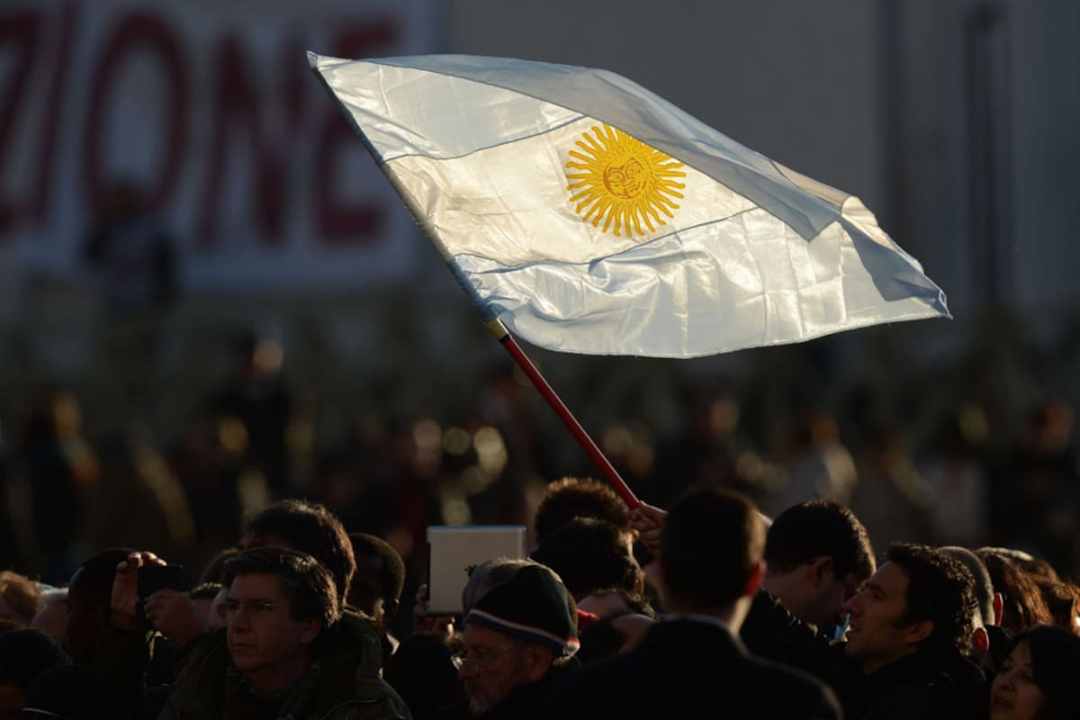 Las banderas argentinas, protagonistas en las postales de la celebración