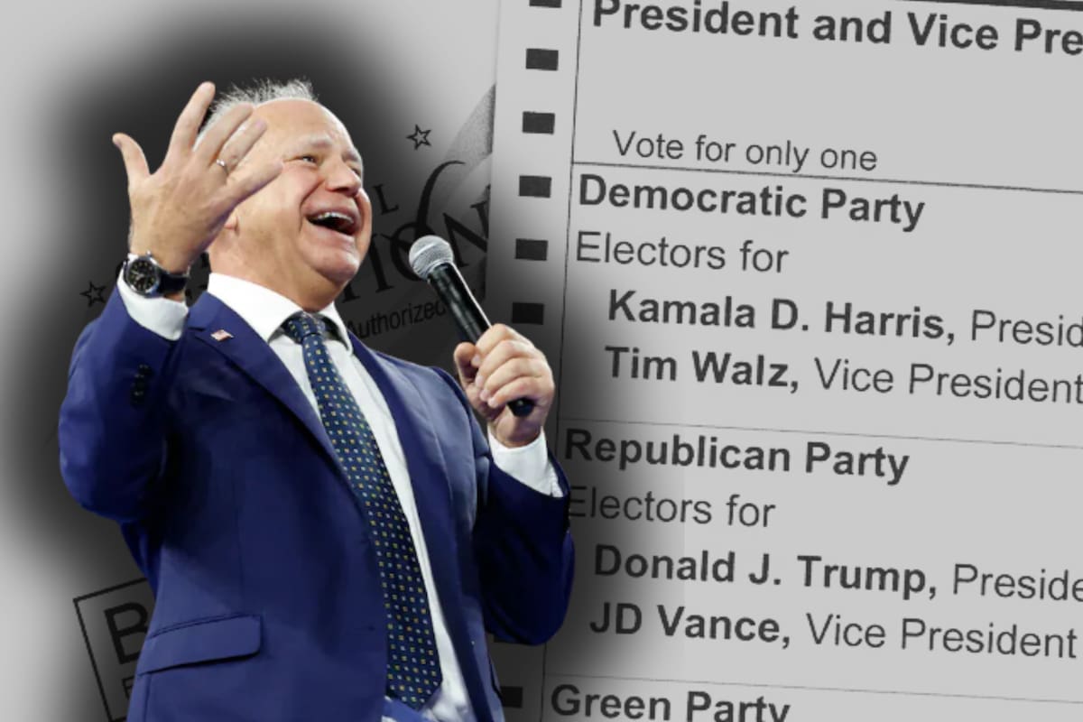 Las boletas electrónicas en Palm Beach estaban mal escritas y decían "Tom" Walz, en lugar de Tim