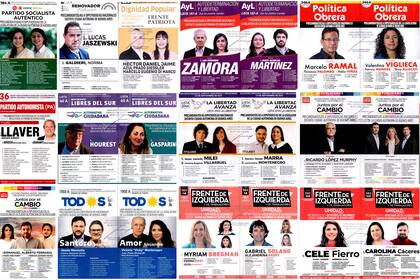 Las boletas que se utilizaron en las elecciones 2021