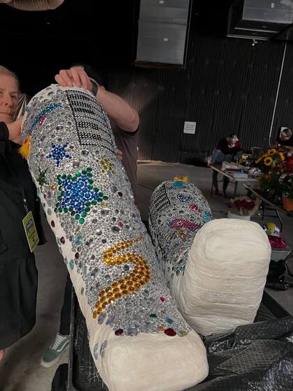 Las botas que utilizó Elton John (Foto: Instagram @eltonjohn)