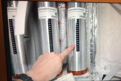 Las botellas de vino en la Estación Espacial Internacional