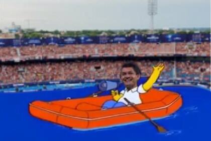 Las bromas y los memes no se hicieron esperar en el partido de Colón, a propósito del diluvio que interrumpió el partido