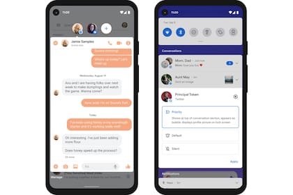 Las burbujas de chat que suma Android 11 son similares a las de Facebook Messenger