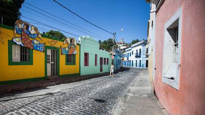 Las callecitas adoquinadas de Olinda.