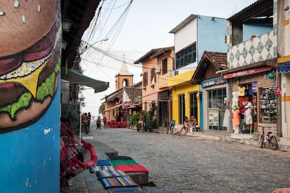 Las calles de Abraão, el pueblito de Ilha Grande