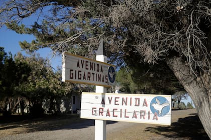 Las calles de Bahía Bustamante llevan nombres de algas.