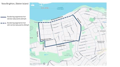 Las calles de Staten Island que verán modificada su velicidad de circulación