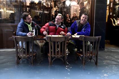 Las calles de Venecia volvieron a inundarse ayer