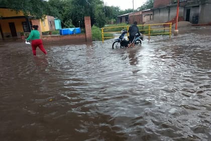 Las calles están completamente anegadas.