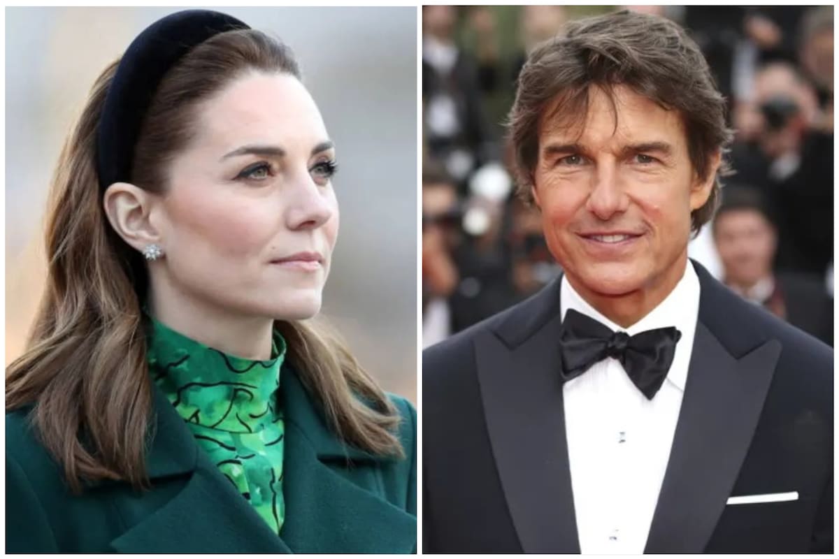 Las cámaras captaron a Tom Cruise con los ojos posados en Kate Middleton en Wimbledon (Foto: archivo)