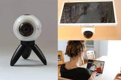 Las cámaras con cobertura 360° tienen visión nocturna y cuentan con micrófonos que permiten la interacción