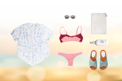 Las camisas holgadas, a mitad camino entre la formalidad y el relax, son un buen complemento para superponer al bikini