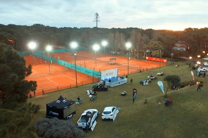 Las canchas del Tennis Ranch de Pinamar donde se jugaron, entre marzo y abril, tres ITF World Tennis Tour (ex Futures)