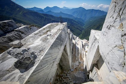 Las canteras de mármol de Altissimo en los Alpes italianos