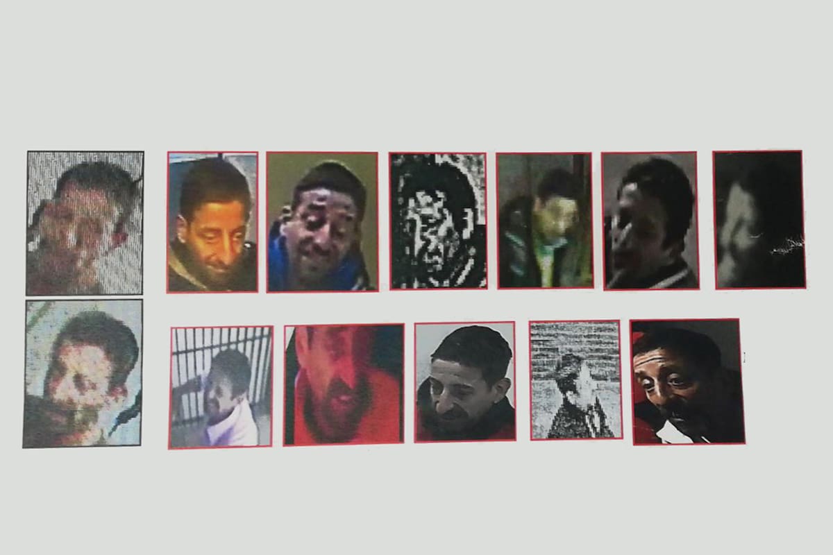 Las cápturas de las cámaras de seguridad en diferentes robos