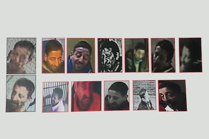 Las cápturas de las cámaras de seguridad en diferentes robos