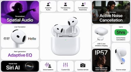 Las características de los AirPods 5
