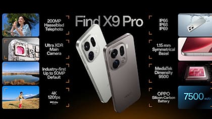 Las características principales del Oppo Find X9 Pro