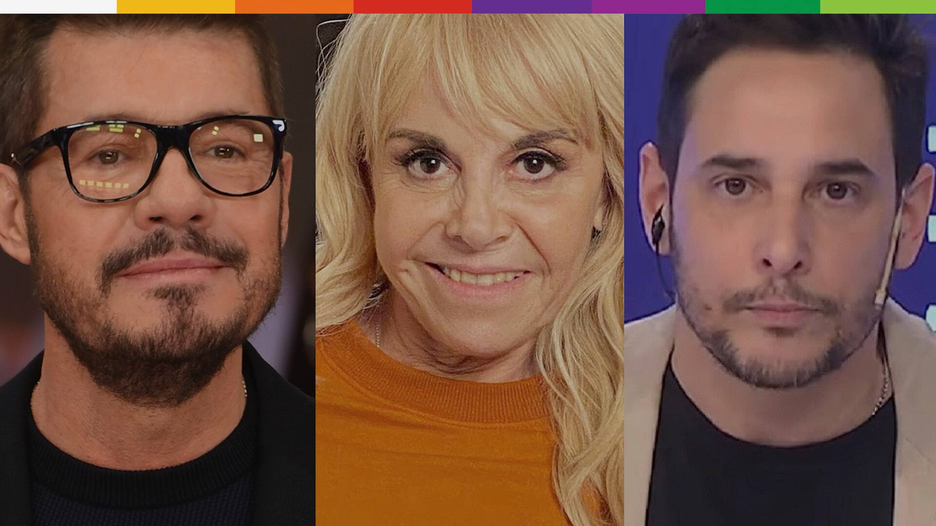 Las caras de la televisión de esta semana: Marcelo Tinelli, Claudia Villafañe y Rodrigo Lussich