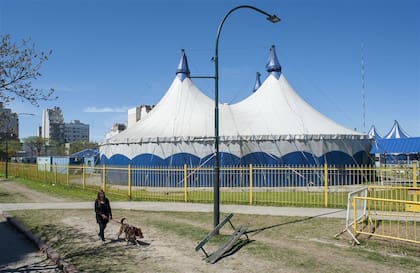 Las carpas, cerradas y sin arte circense