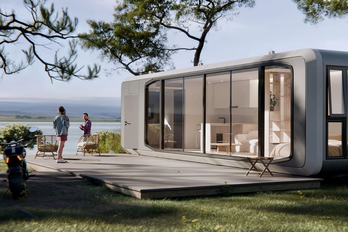 Las casas cápsulas que llegaron a la Argentina también se venden en Punta del Este