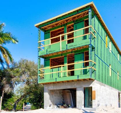 Las casas de esta comunidad fueron construidas con un sistema ecológico
