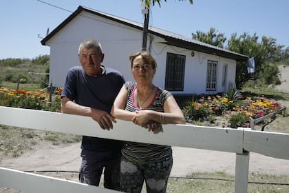 Las casas están a metros de los médanos