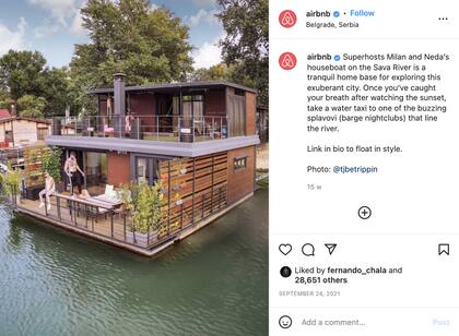 Las casas más elegidas por usuarios de Airbnb