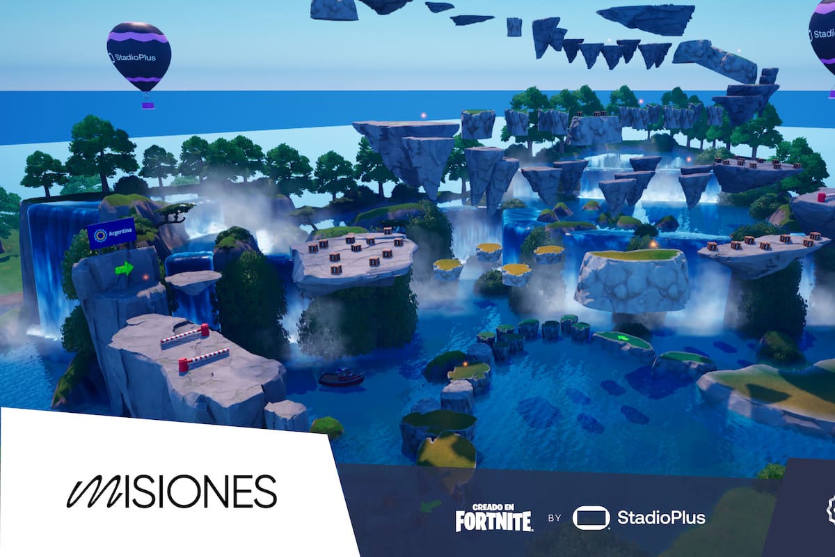 Las cataratas de Iguazú en versión Fortnite